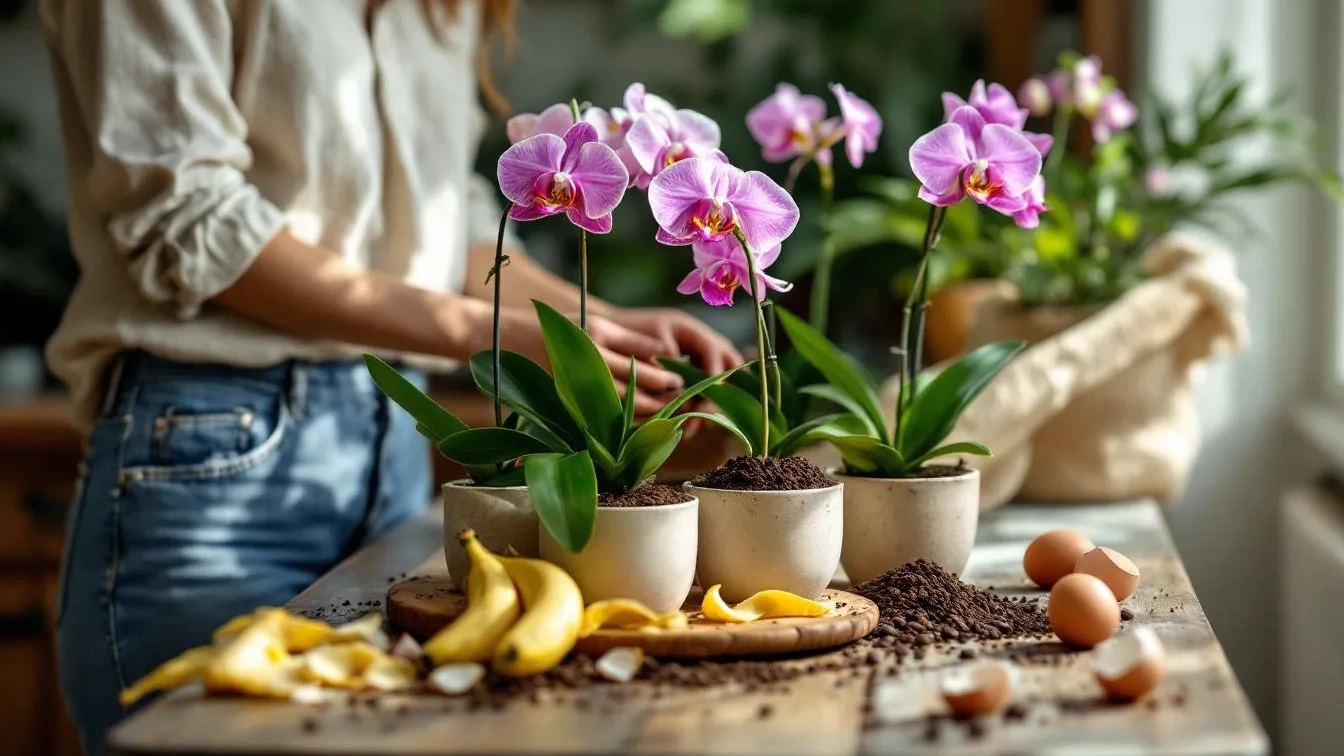Orchideen natürlich stärken: Wie einfache Küchenreste als sanfte Pflanzenpflege genutzt werden können