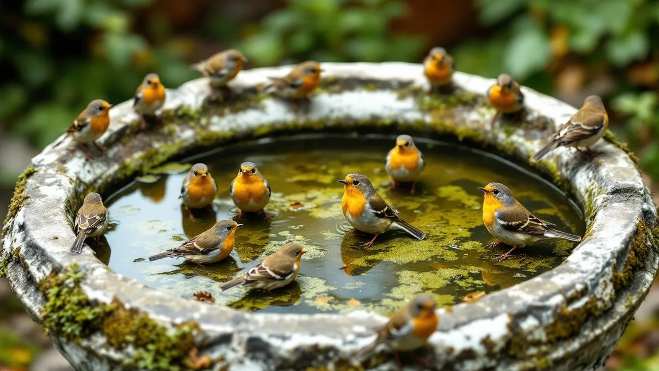 Vogeltränke-Hygiene: Warum stehendes Wasser im Garten jetzt zur tödlichen Falle für Singvögel wird