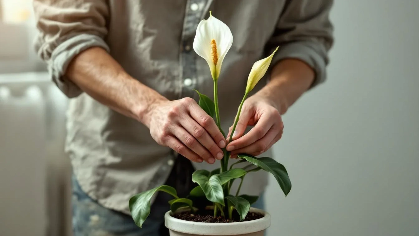 Zimmerpflanzen retten leicht gemacht: Der einfache Trick, der eine müde Friedenslilie wieder aufleben lässt